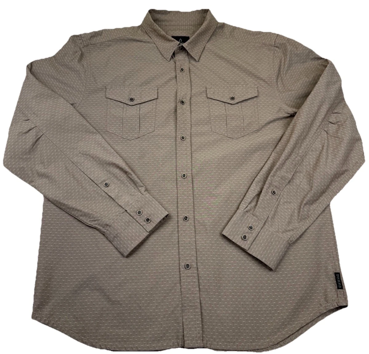 PrAna Shirt Mens Large Brown Button Up Long Sleeve Performance Hiking Outdoor
Opens in a new window 