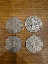 UK Elizabeth II Florin Coins 1953&ndash;1967 &ndash; Two Shillings x4