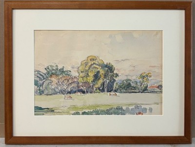 Listed Artist Joseph Laurence Tompkins, Original Signed Watercolor On Paper 1927