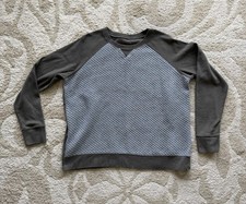 Eddie Bauer Legend women s sweatshirt, dk green/gray, quilted