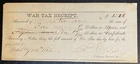 1862 Confederate Texas Tax Receipt
