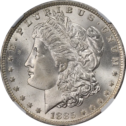 1885-O Morgan Silver Dollar NGC MS66+ Blast White Superb Eye Appeal