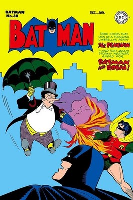 BATMAN #38 COMIC BOOK COVER glossy Poster print 16''x24'' home decor