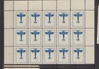 German Poster Stamp Aviation Sheet of 15 lightly creased