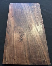 Curly Claro Walnut, Craft Wood, 19” Long, 10” Wide, 15/16” Thick, Dry