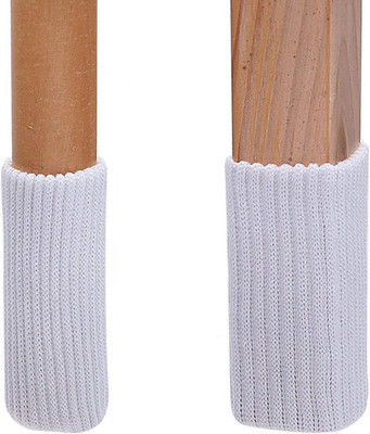 16Pcs White Color Knitting Wool Furniture Socks/Chair Leg Floor Protector (16 Wh