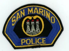 CALIFORNIA CA SAN MARINO POLICE NICE SHOULDER PATCH SHERIFF