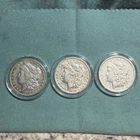 1878, 1879, 1889-O Morgan Silver Dollars Lot of 3 90% Silver Great Condition
