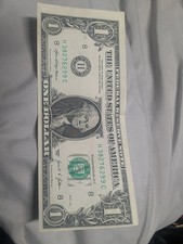 2021 Series One Dollar Bill $1 Misaligned, Miss-cut, Off Center Error Note