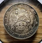 Photo of a 1916 George V Shilling from an eBay listing that sold on Jun 19, 2026