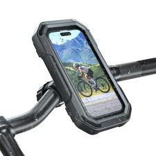 Waterproof Bike Phone Holder - 360 Rotation Motorcycle Phone Mount, Fully Enc...