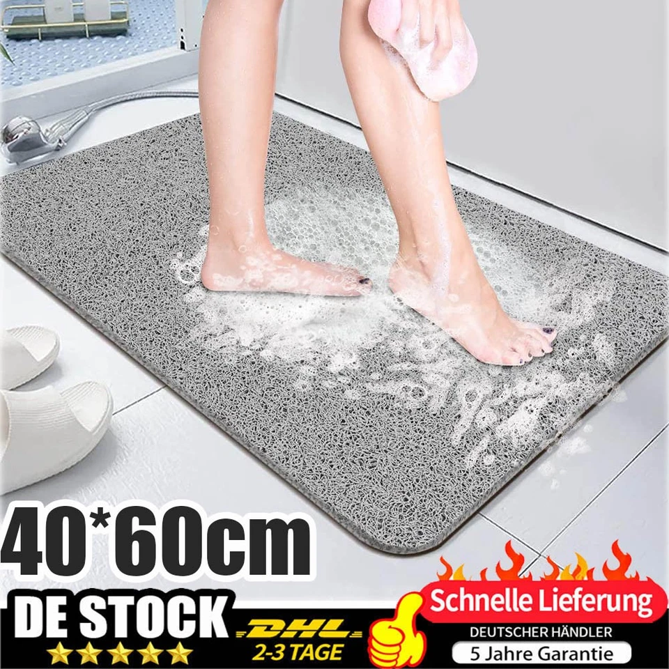 Duscheinlage Rutschfeste Bad Duschmatte PVC Weich und Komfort Anti Slip 60X40cm - Bild 3 von 4
