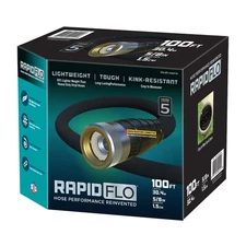 New Teknor Apex Rapid Flo 5/8 in. x 100 ft. Compact Garden Hose, 1845730 Black