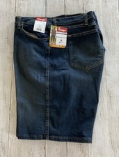 Wrangler Men's Five Star Heritage Jean Shorts Relaxed Fit Dark Wash Size 40 NWT