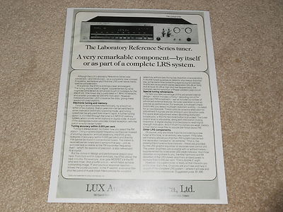 Luxman 5t50 Tuner Ad, 1977, 1 page, Article, Rare Info!