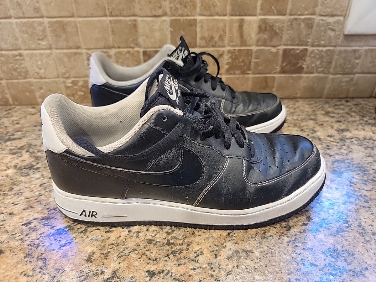 NIKE イタリア NICE!! Nike Air Force 1 Low Black White Gum Size 10 Mens 488298
