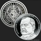 1 oz silver proof Grover Cleveland .999 COA BOX SSG Silver Shield Limited