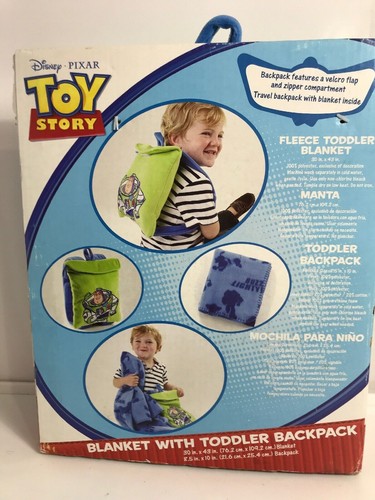 Disney Pixar Toy Story Blanket With Toddler Backpack 2010 - Picture 4 of 6