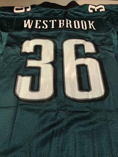 Kids BRIAN WESTBROOK #36 Philadelphia Eagles Green Reebok YOUTH Jersey XL 