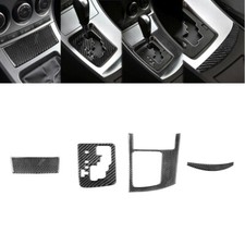 4x Carbon Fiber Interior Gear Shift Frame Cover Sticker For Mazda 3 2010-2013 4x Carbon Fiber Interior Gear Shift Frame Cover Sticker For Mazda 3 2010-2013