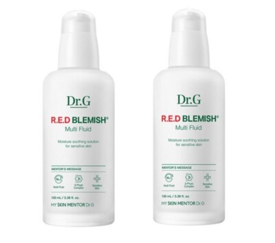 Dr.G R.E.D Blemish Multi Fluid | 100ml + 100ml | Soothing, Hydrating, Brightenin