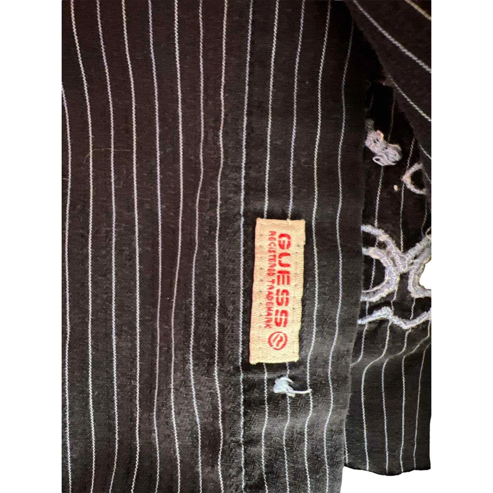 Marciano & Guess Co Striped Long Sleeve Button Down Shirt Men’s Size Small - Image 4 of 4