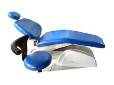 Dental Chair Unit Cover Sleeves PU Headrest Stool Protector Blue Color 1 SET
