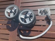 iCandy Apple 2 Pear Front Double Wheels With Bar Attachment Silver Replacement