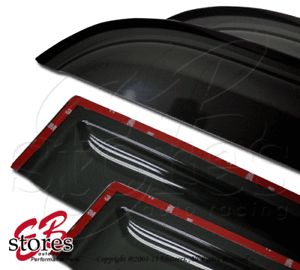Outside-Mount-2-0mm-Visors-Wind-Rain-Guard-Chevrolet-Chevy-Aveo-2004-2006-4pcs