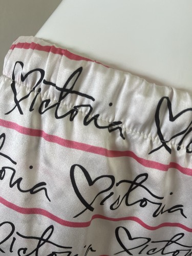 Victoria Secret Silk Women Pants White Pink Size Xs - Picture 3 of 9