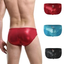 Men Low Rise Sexy Underwear Briefs Swimming Trunks Shorts Bulge Pouch Underpants