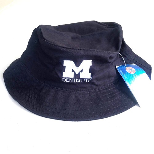 Dentistry Blue Bucket Hat White Block 