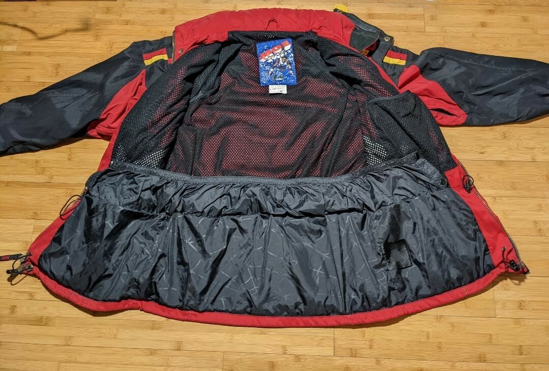 Vintage Spyder XT Tommy Moe Series Red Ski Snowboard Jacket. Size