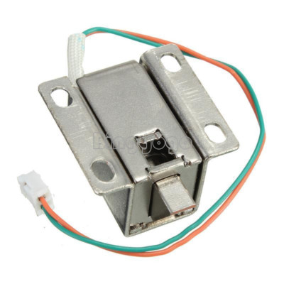 DC 12V Door Drawer Tongue Down Electric Lock Assembly Solenoid Slim Design Lock