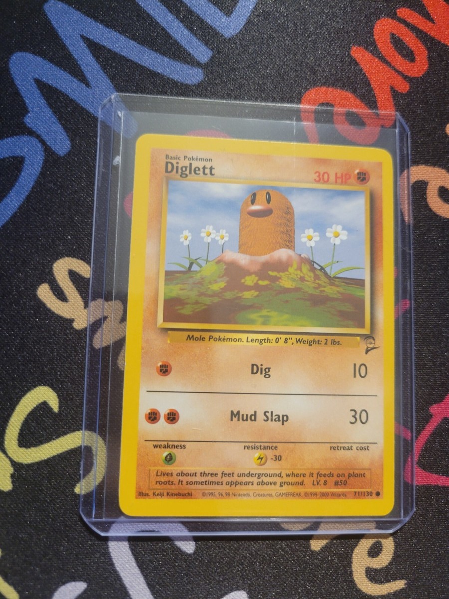 1999 diglett pokemon card value Brock''s 67/132 Common 1st Edition Near Mint 2000 Pokemon Team Rocket 1st