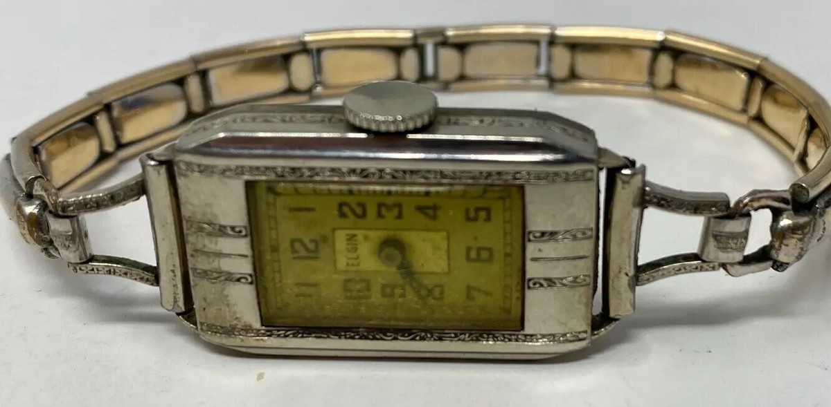Vintage 20s Or 30s Art Deco ELGIN DE LUXE 10K GOLDFILLED Women\'s Watch VINTAGE ELGIN DELUXE 10K GOLD FILLED WOMAN main image 2