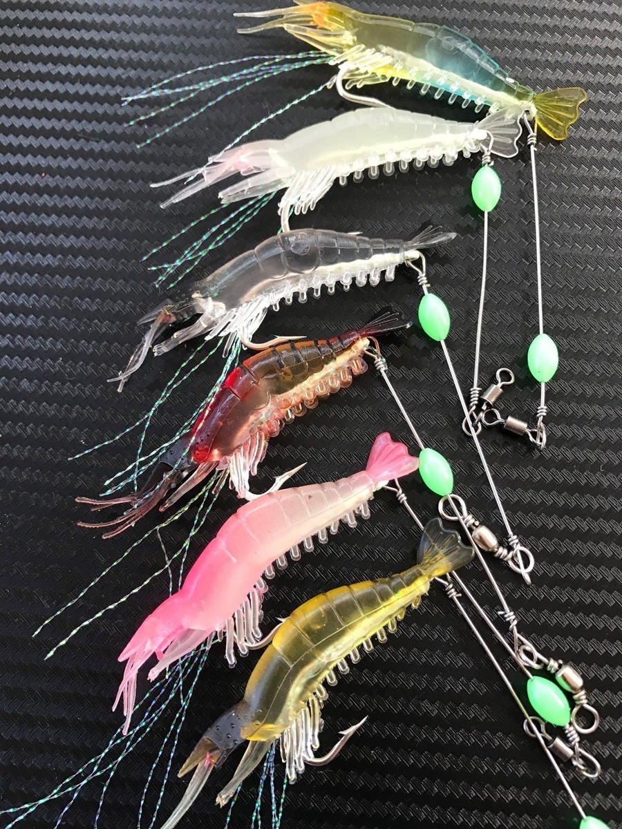Soft Plastic Fishing Lures Tackle Prawn Shrimp Flathead Bream Cod Bass  Lure