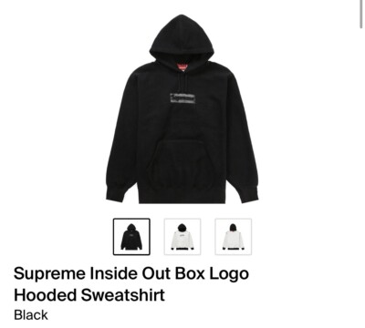 Supreme★INSIDE OUT BOX LOGO HOODED SWEATSHIRT★SS23SW4BLACK s-l400.jpg