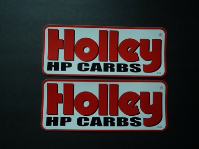 Lot Of 2 HOLLEY HP Carbs Racing Decals Stickers NASCAR NHRA Hot Rod ...