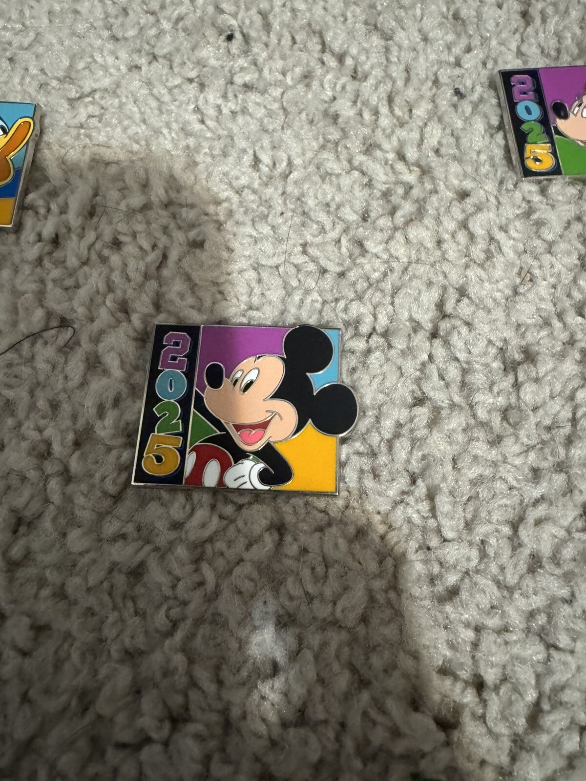 Disney Pin mickey mouse Dated 2025 lanyard Booster Pin