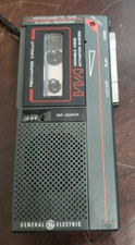 GE 3-5326A Micro Cassette Recorder Black For Parts Repair Only Heads Dont Move