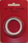 AIR-TITE Coin Holder - 32 mm - WHITE Ring - 1 oz Gold Buffalo/Gold Eagle/Panda