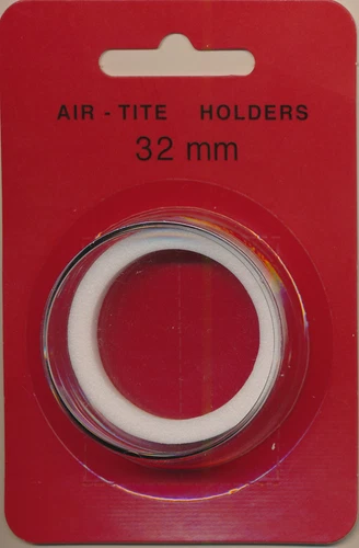 AIR-TITE Coin Holder - 32 mm - WHITE Ring - 1 oz Gold Buffalo/Gold Eagle/Panda