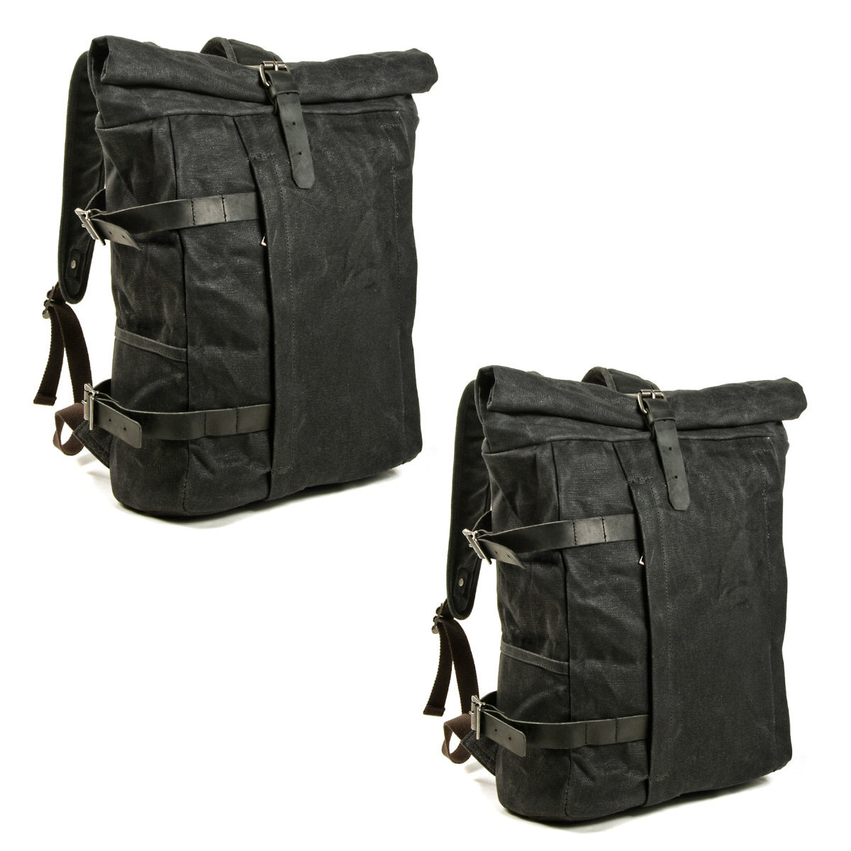 2x Rucksack Canvas Craftride VR2 Vintage Motorradtasche 20Ltr