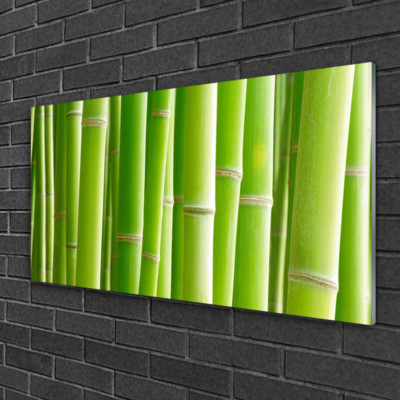 Tableau Sur Verre Tulup – Motif Bambou, 100x50 Cm, Style Moderne