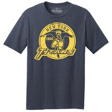 New York Titans 1960 AFL "Logo" Football TRI-BLEND Tee Shirt - Jets, Giants