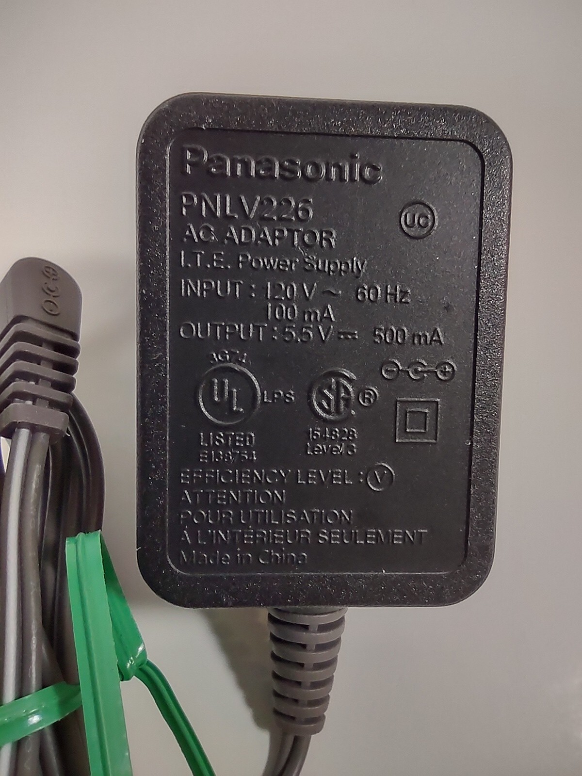 Original Panasonic PNLV226 AC Adapter Power Supply 5.5V 500mA OEM eBay