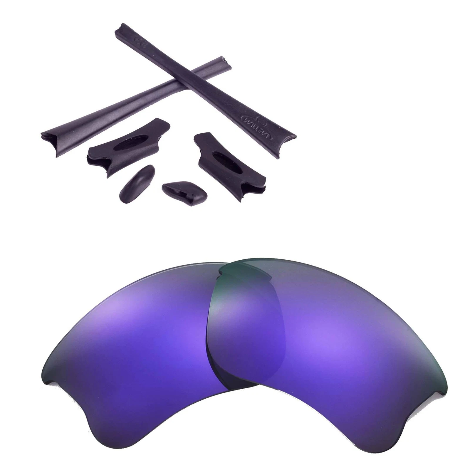 Walleva Purple Polarized Lenses + Black Rubber Kit For Oakley Flak Jacket XLJ
Opens in a new window
