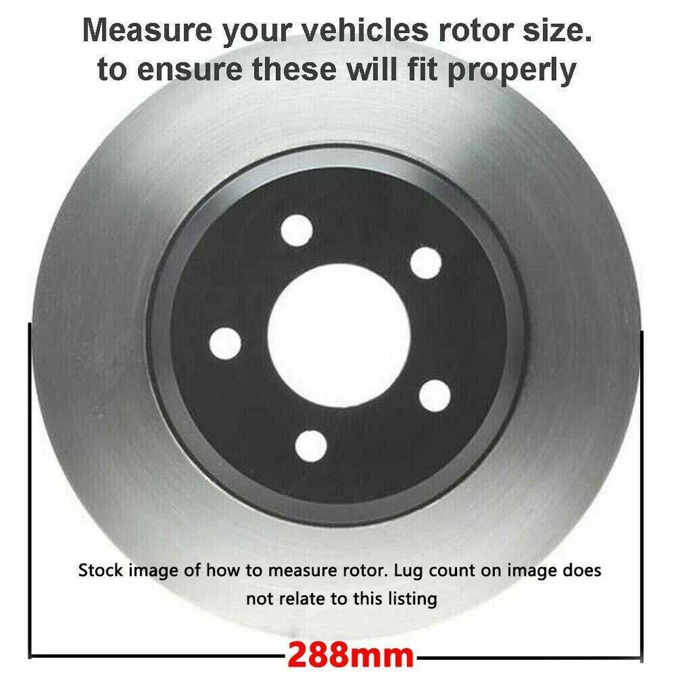 Rotores de freno de disco delanteros de 11,34" para Volkswagen Beetle Golf Jetta Polo 1999-2005 Foto 2 de 4