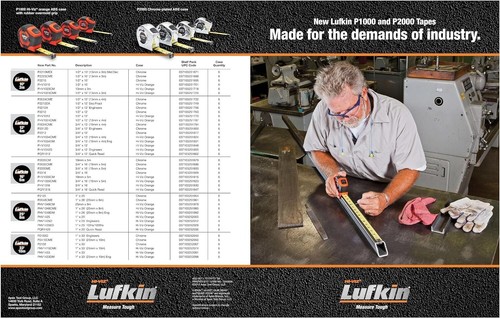 Crescent Lufkin 3/4" x 16' Quikread® Power Return Clad Tape Measure - PQR1316N - Picture 5 of 6